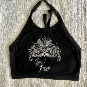 LA Hearts Halter Crop Top